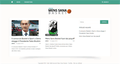Desktop Screenshot of menssanabasket.it